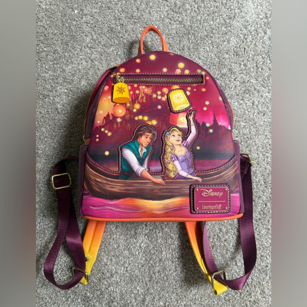 Loungefly Disney Rapunzel Lantern Scene Mini Backpack - Picture 2 of 10